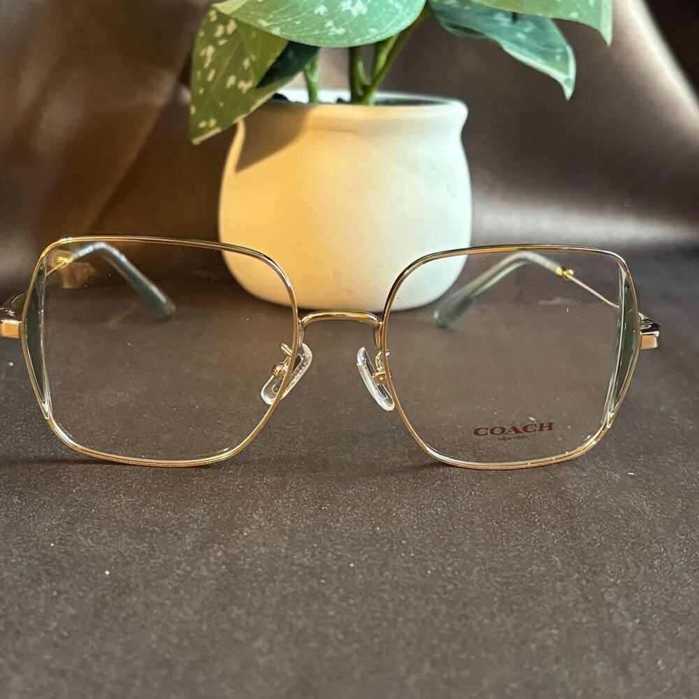 Coach gold square **FRAMES** the lenses are not prescription